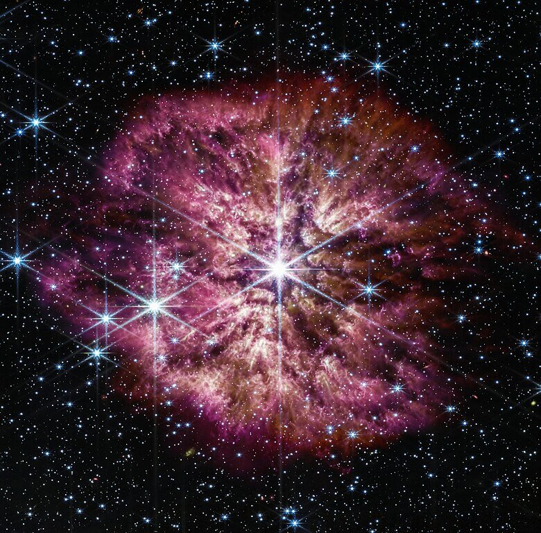 image james webb prelude supernova wolf-rayet 124