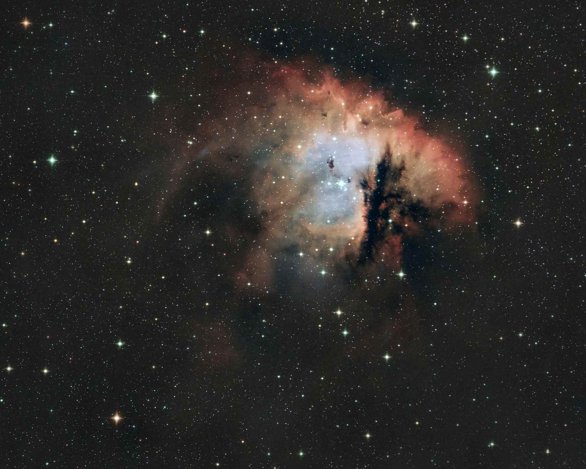 nebuleuse pacman setup lunette monture astrophotographie