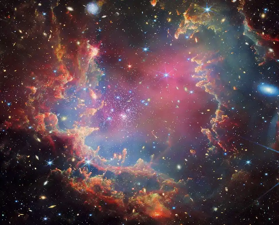 image telescope james webb amas etoiles ngc 602 petit nuage magellan